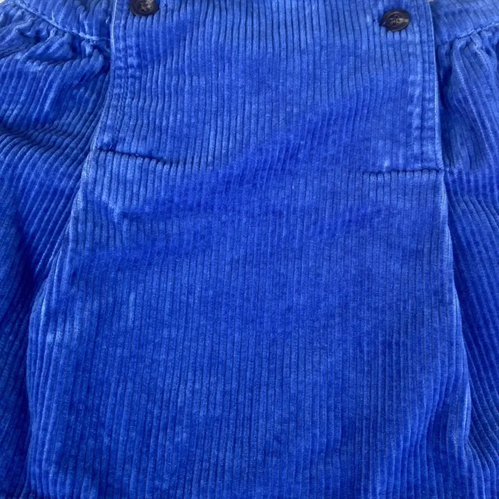 Ralph Lauren Romper Dress Blue Corduroy 9 month